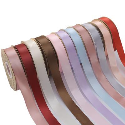 China Recyled Factory Run Recycle Strong Silk Ribbon Many Sizes Suitable For Many Occasions Luxury Silk Satin Ribbon For Gift for sale