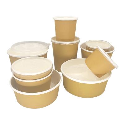 China Eco-Friendly Food New Arrival Take Out Bowl 260ml 440ml 492ml 530ml Biodegradable Lunch Bowl Degradable Box With Lid for sale