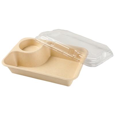 China Eco-Friendly Food New Arrival Take Out Bowl Thicken Lunch Bowl Biodegradable Food Boxes Disposable Take Out Packaging With Lid for sale