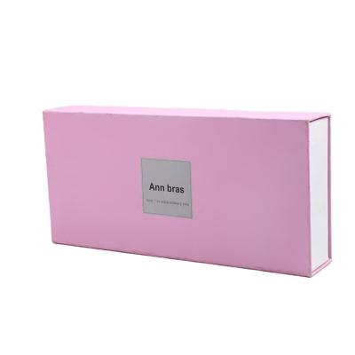 China Recycled Materials Factory Direct High Quality Recycling Low MOQ In Gift Box Custom Short Underwear Pink Color Drawer Box for sale