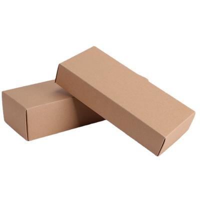 China Recycled Materials Factory Kraft Paper Custom Logo Boxes Christmas Gift In Direct Folding Stock Recycle Box Socks for sale