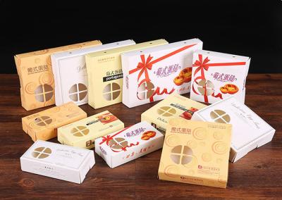 China Recyclable Factory Direct Luxury Folding Egg Tart Box Packaging Custom Logo Cake Gift Boxes Custom Size Custom Printing for sale