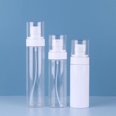 China Free Sample Cosmetic Empty Plastic Fine Mist Perfume Sprayer Clear White Lotion Bottles for sale