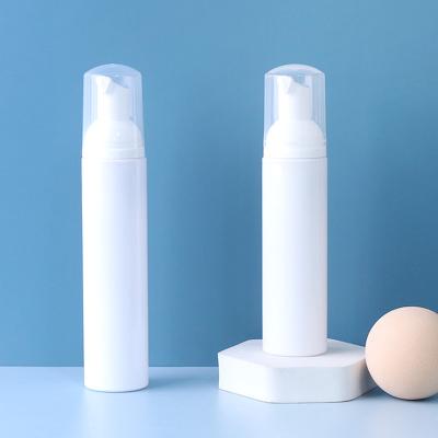 China New 40ML 50ML 60ML 80ML 100ML Clear White Facial Cosmetic Detergent Empty PET Plastic Foam Pump Bottle for sale