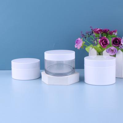 China Wholesale ClearHand Cosmetic Cream Jar Plastic Face Cream Cosmetic Jar Containers For Lotions And Creams for sale