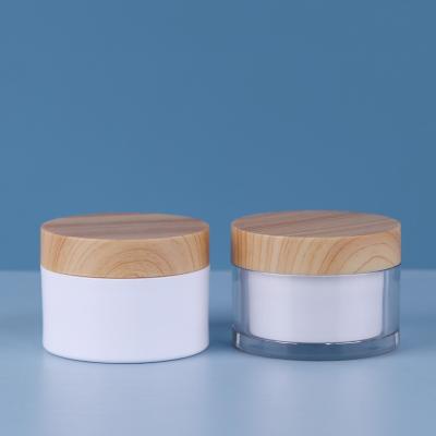 China High Quality Square Cosmetic Jar Set Cosmetic Jar 40ml 50g 100ml 120ml Glass Cream Lotion Bottle Jar Set for sale