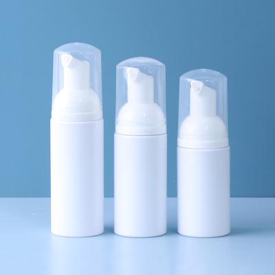 China Eco-friendly Plastic 40ml 50ml 60ml 80ml 100ml Face Clear Empty Clear PET Detergent Foam Foam Pump Bottle White for sale