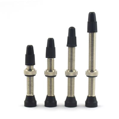 China Road Bike Tire Mountain Bicycle Tubeless Valve Presta Brass Tubeless Valve 60mm for sale