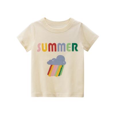 China 2022 Summer New Products Baby Girls Clothes Girls Children T-shirt Anti-pilling Short-sleeved Clothing for sale