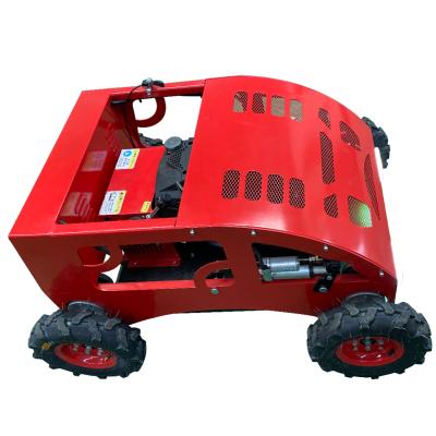 China Hot Sale European /USA 4-Stroke Slope Protection Lawn Mower Mini Remote Control Lawn Mower Price for sale