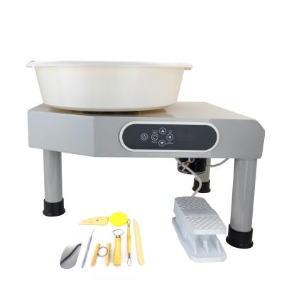 China Metal Aluminum Alloy Pottery Wheel Machine 350W Electric Clay Work Forming Machine DIY Ceramic Making Tool for sale