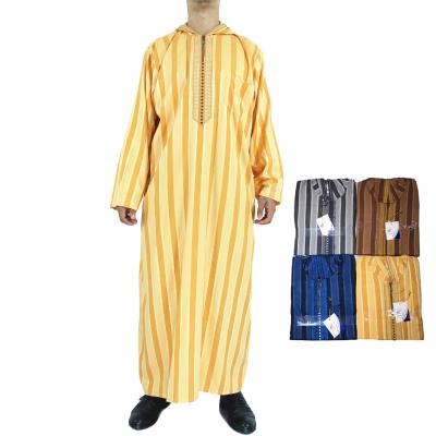 China Islamic Muslim Abaya Canvas Men Long Sleeve Loose Middle East Mens Clothing 2021 Saudi Arabia Dubai Jubba Thobe Long Kaftan Robes for sale