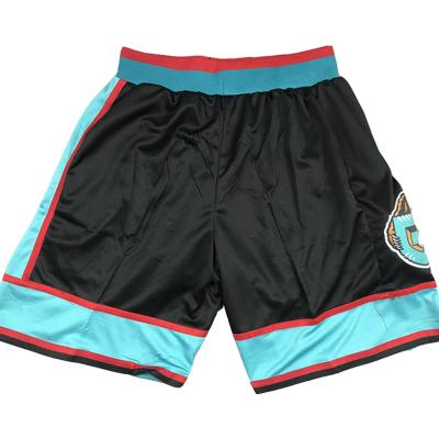 China Place 2022 Hot New Fashion Men Memphis Hardwood Classics Authentic Pocket Shorts - Black Cyan for sale