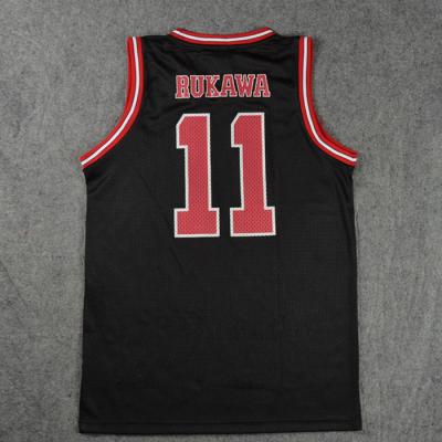 China Breathable Cosplay Costume Shohoku School Basketball Team Player 11 Kaede Rukawa for sale