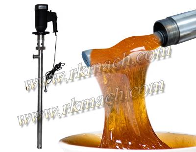 China Food and Beverage Industry 7gpm 26lpm Portable Barrel Pump Drum Pump for discharging lecithin from our barrels for sale