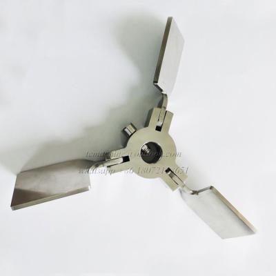 China Liquid 3 Blades Stainless Steel Folding Impellers For Mixing for sale