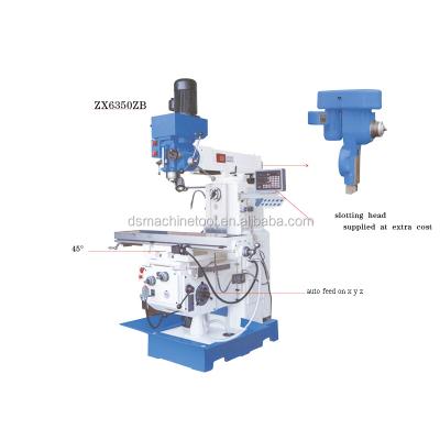 China ZX6350ZB Factory Price Vertical And Horizontal Universal Milling Machine 1370*320mm for sale