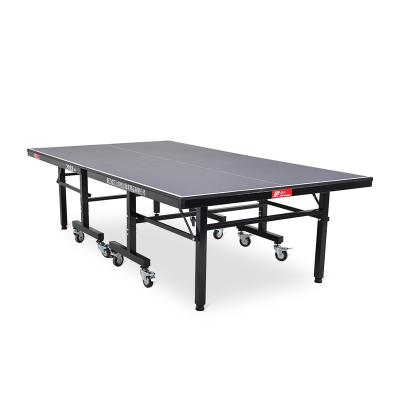 China Easy Move and Foldable 18mm Indoor Ping Pong Table /Ping Pong Table Pipe 50*50steel Fitness Equipment Table for sale