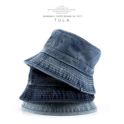 China Wholesale custom character gorras-al-por-maire fashion party vintage caps visor fish denim bucket hat for women for sale