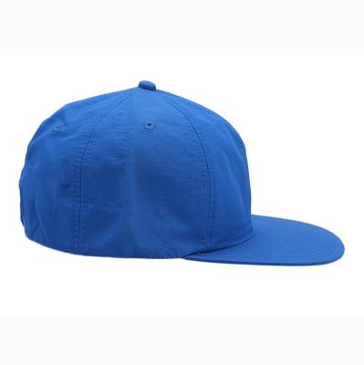 China Custom Embroidery COMMON Logo Unstructured Nylon Snapback Hats for sale