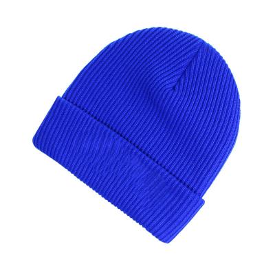 China Custom Wholesale Winter Beanie Knitted Hat Women's Beanie Unisex Acrylic Knit Multicolor Striped for sale