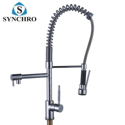 China SKL-11057 Contemporary Chrome Kitchen Faucet Water Tap Kitchen Mixer High Quality Pull Out Sink Mixer for sale