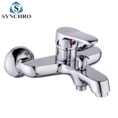 China Without Slide Bar Two Way Single Handle Brass Tub Faucet Wall Mounted Bathroom SKL-6700 for sale