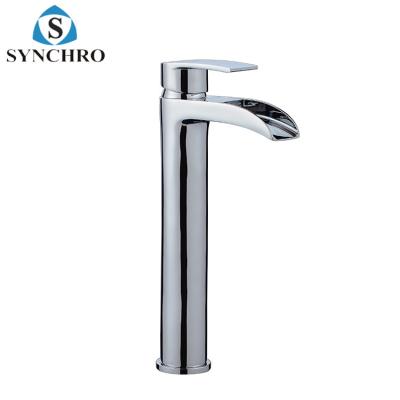 China SKL-0992A Contemporary High Quality Tall Bathroom Basin Mixer Tap Waterfall Faucet for sale