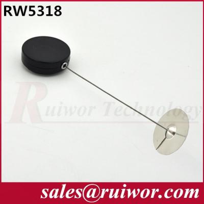 China RW5318 Retractable Steel Cable | Round Retractable Security Pull Boxes Metal for sale