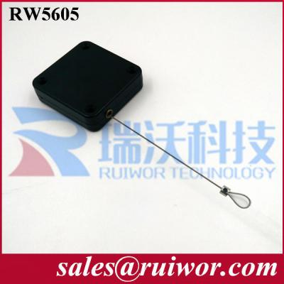 China RUIWOR Square Shaped RW5600 Sereis Multi-purpose Anti-Theft Pull Box Retracting force MAX 2.5LB/ Cable length MAX 400CM for sale