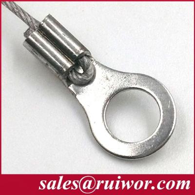 China RUIWOR RW0001 Ring Terminal End for Anti Theft Pull Box / Retractable Security Tether / Anti lost Cable Recoiler for sale