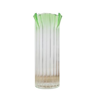 China Modern the most popular bulk fashionable decor cylinder stable quality glass vase for sale