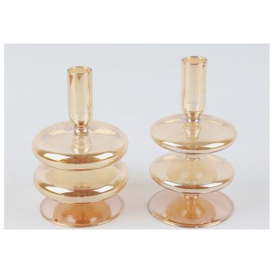 China Modern fashionable ce certificated tall votive high quality glass candle holder approved for wedding for sale