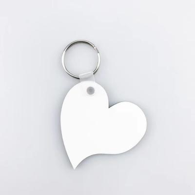 China Wood Yinsa HK008 Cheap Custom Design Heart Sublimation Blank Panel Hard MDF Keychains for sale