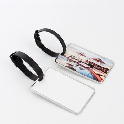 China Excellent quality 50X80mm factory factory Yinsa XLP01 blank luggage tag metal wholesale sublimation for sale