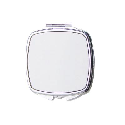 China CM004 Magnifying Yinsa Customized Portable Sublimation Square Shape Empty Compact Makeup Mirror for sale