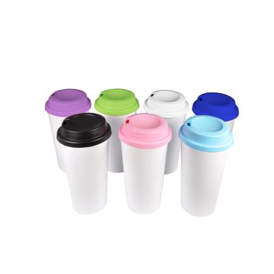 China Yinsa PM002 Gymnasium Sublimation Double Wall Tumbler With Silicon Viable Flip-lock Lid for sale