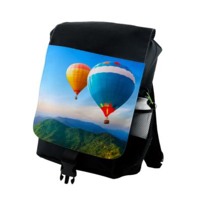 China Other Newest Yinsa YMZ008 Fashion 15X28X46cm Black Student Bag Backpack Custom Design Blank Sublimation Travel Backpack for sale