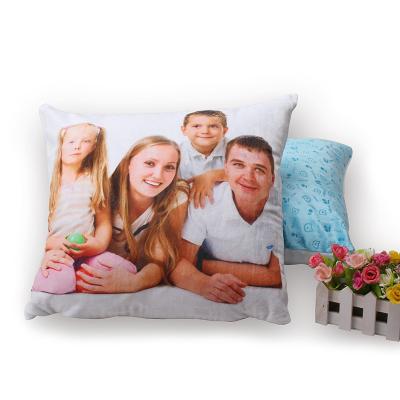 China Yinsa Anti-Static PC035 Customize Customize 40x40cm Pillow Case Cushion Cover Super Soft Blank Blue Sublimation Textile for sale