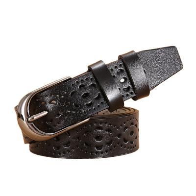 China Wholesale Fashion Comfortable Delicate Exquisite Women's Modern Design Genuine Leather Belt for sale