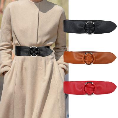 China Top Layer Cowhide Fashion Belt Ladies Comfortable Genuine Leather Decoration Genuine Leather Coat With Wide Dress Belt Leather Women for sale