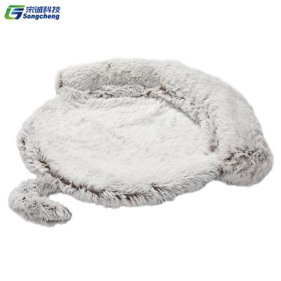 China New Design Stocked Cat Bed House Removable and Washable Cats Dog Mat Winter Warm Sleeping Dogs Puppy Nest for sale