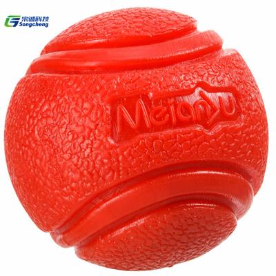 China 50pcs/ctn Dog Ball Interactive Bite Dog Ball Interactive Dog Launcher Game Training Resistant Rubber Chew Toy for sale