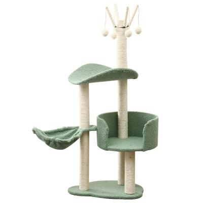 China Large Cat Tree House Modern Cat Tree Scratcher Stored Cat Furniture for sale