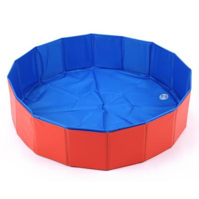 China Portable Pet Stored Collapsible SPA Pool Dog PVC Bathing Tub Outdoor Indoor Folding Tub Kids Wash Tub For Large Dogs for sale