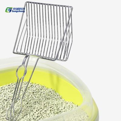 China New Design Stainless Steel Metal Durable Cat Litter Scoop Durable Cat Garbage Shovel Wholesale Custom Made for sale