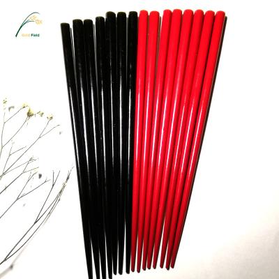 China Viable Color Black Bamboo Or Japanese Lacquer Wood Chopsticks With Customized Logo for sale