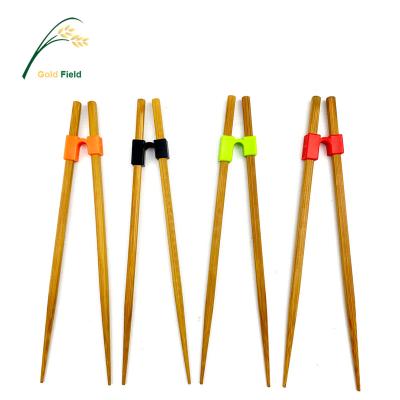 China Eco - Friendly Reusable Bamboo Chopsticks Sustainable With PE Trainer for sale