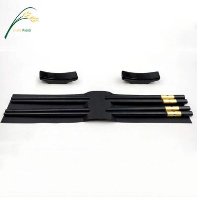 China Sustainable High Grade Alloy Chopsticks With Sauce Dish Dinnerware Set for sale