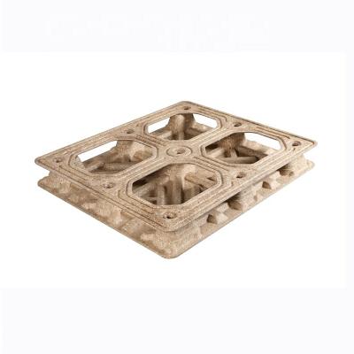 China New design 2021 cheap recyclable double-layer presswood double faced yellow pallet for sale